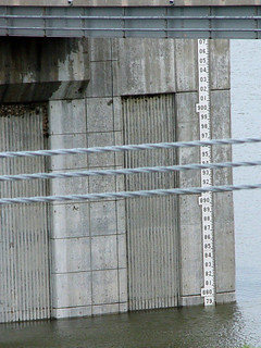 Flood - 879 feet at Saylorville Lake.  880 feet is when the emergency spillways overflow.