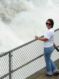 Flood - Kari at the Spillway