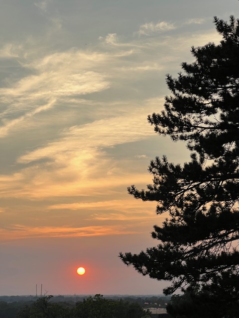 Sunset from the top of the fair