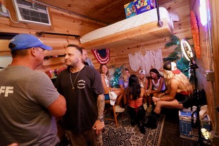 Iowa State Fair - Tiny cabin after party