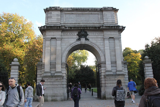 Entering St Stephens Green Park