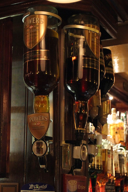 These are some giant bottles of liquor (see the liter bottles in the background on the lower right for scale)