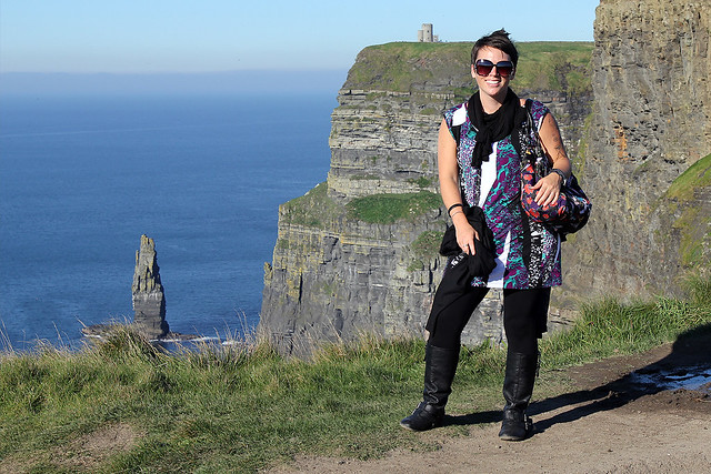 Wifey at the cliffs of Moher