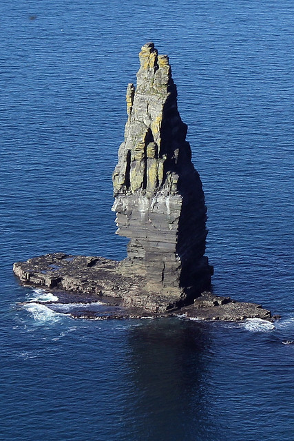 A huge rock sticking out the water that I thought looked like a dude wearing a fancy hat