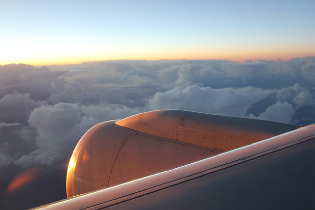 Sunrise from 35,000 feet