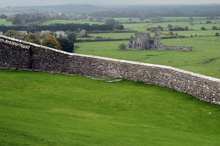 Looking out at another cathedral/fort from the Rock of Cashel