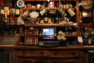 The view from my barstool at McGann's pub in Doolin