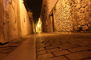 frame - Looking up a small alley in Kilkenny