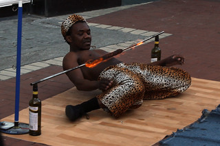 Gettin low with the fire limbo