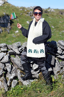 frame - Kari being a dork with her Ireland gear
