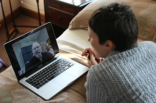 Tech - Skyping with Kari's dad