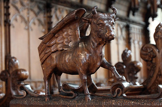 Crazy wood carvings at St Canice's cathedral