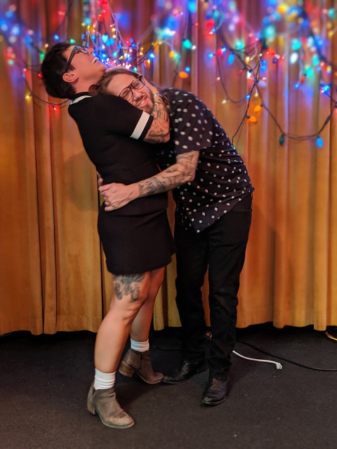 Gettin hugged real good