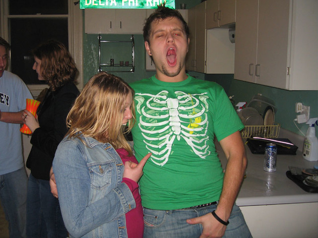 For some reason whenever I wear tight pants I grab my crotch uncontrolably