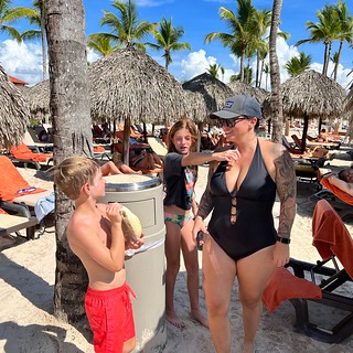 Playing with Ripley and Poppy