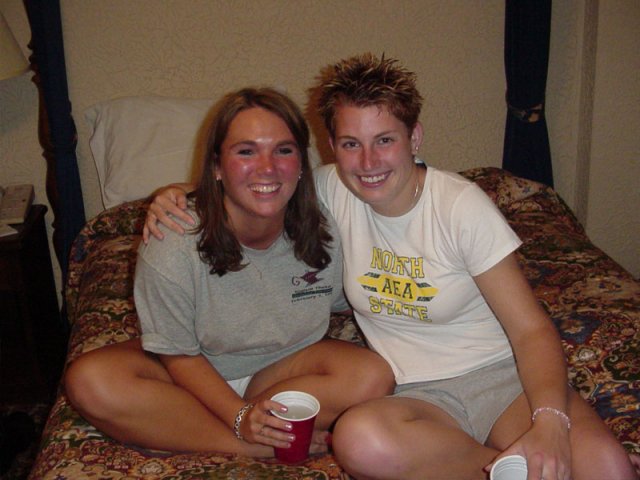 Steph and Kari before Theta Formal