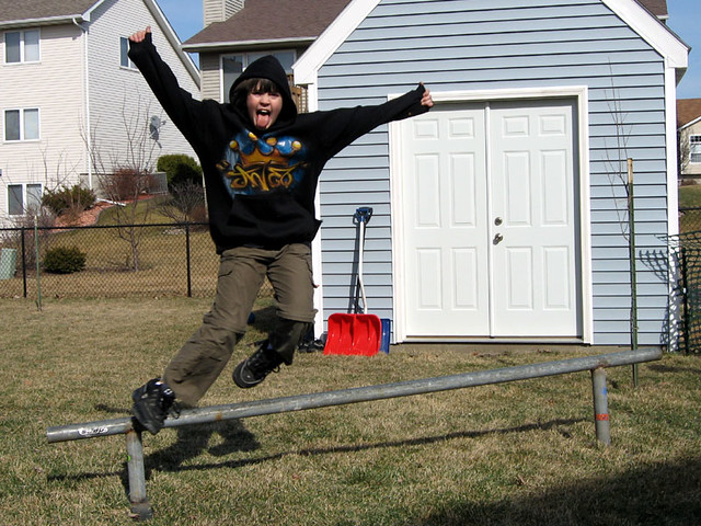 Soaping in the Back Yard