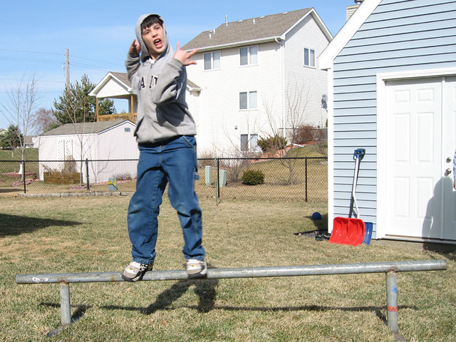 Soaping in the Back Yard