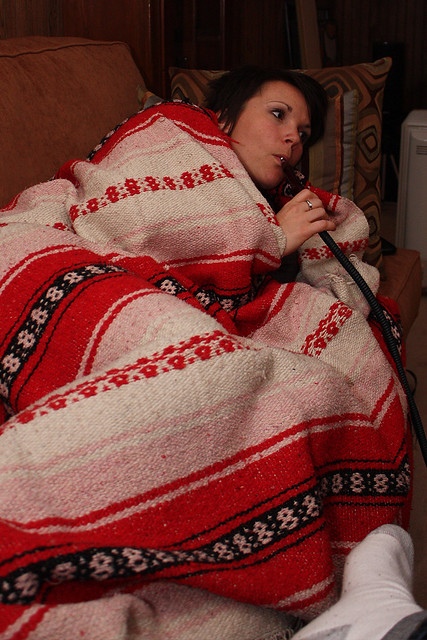 Comfy Hookah Smoking