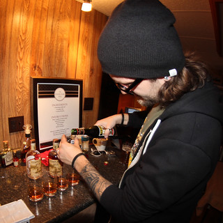 Drinks - Making Templeton Rye Manhattans