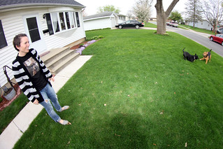 Rilee - Playing in the yard