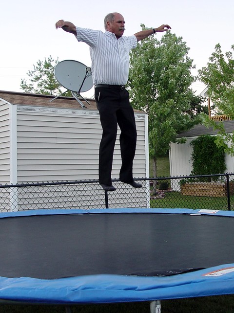 James on the Trampoline