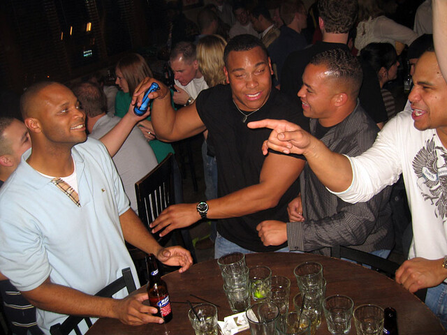 Some huge football dude at GranFaloon's