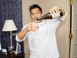 Drinks - Pouring out some Fancy Boulevard