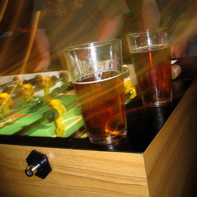 Beer and Foosball