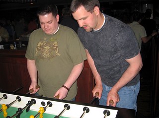 Chuck McGrane - Nick and Chuck playing Foos