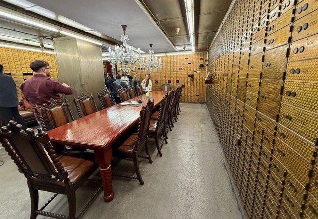 Inside the vault conference room