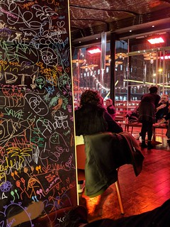 The hotel lounge was cool