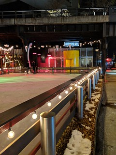 My hotel had a temporary ice skating rink out front