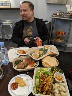 Ivan and I stuffed ourselves at this tiny Indonesian restaurant that maybe sat 10 people. I love Indonesian food.