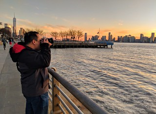 Sunset - Walking along the Hudson with Ivan