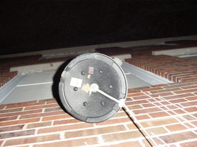 Kevi's Lamp hanging out the window