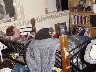 These dudes never hung out... but for some reason they decided to come watch TV in my room