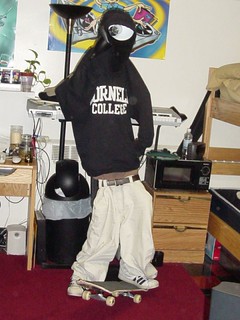 Sometimes we played dress-up with kevi's lamp