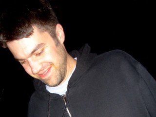 Josh dancing with hot sauce on his face