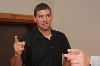 Chuck McGrane - Arguing some beer pong call with Monica