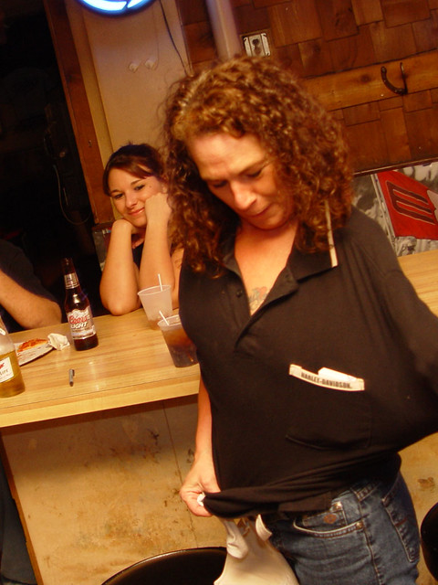 6 - Bartender at seaforth giving us her bra - in front of her daughter