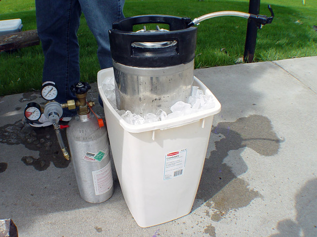 Josh was still at work.  We had Amberbock.