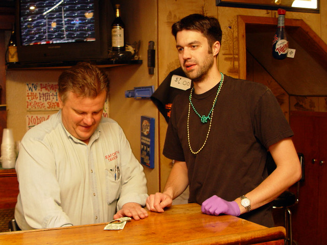 1 latex glove at Seaforth Tavern, Seaforth, MN.