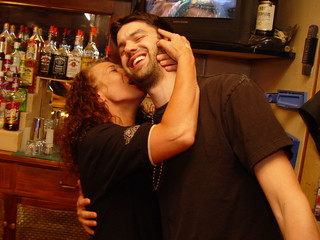 12 - getting a kiss from another redhead