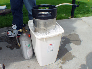 Drinks - Josh was still at work.  We had Amberbock.