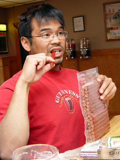 Nathan D - We ate that whole pack of beef sticks that night.  Gross.