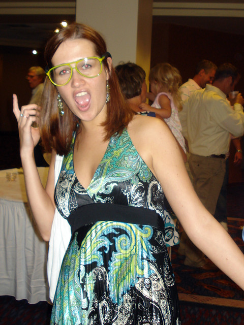 Iulia with my glasses