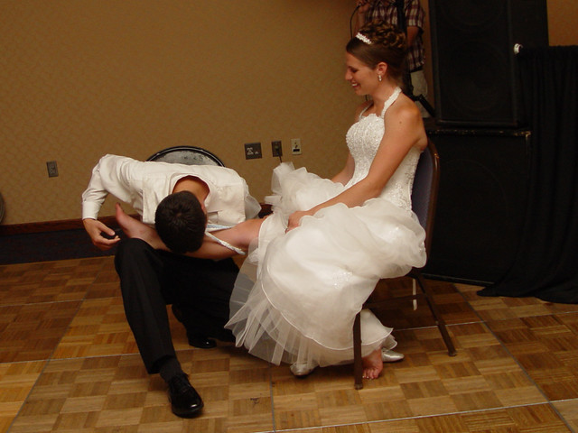 Taking off the garter