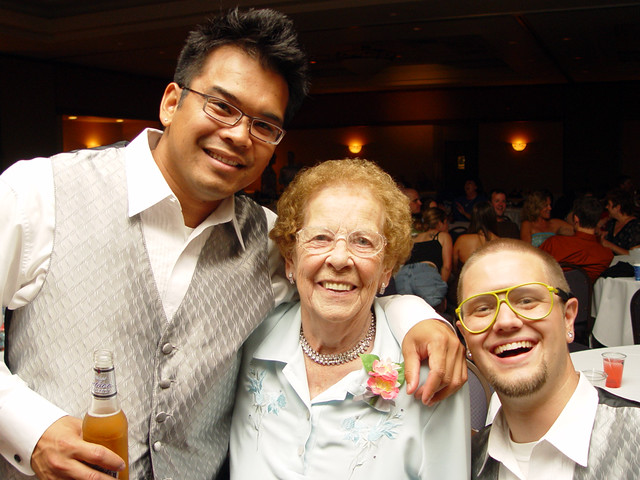 Hanging out with Jolene's Grandma