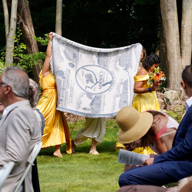 Hiding the bride, lol